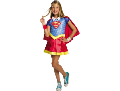 Disfraz de Niña RUBIE'S Supergirl Deluxe (Poliéster - Tam: 4-6 Años)