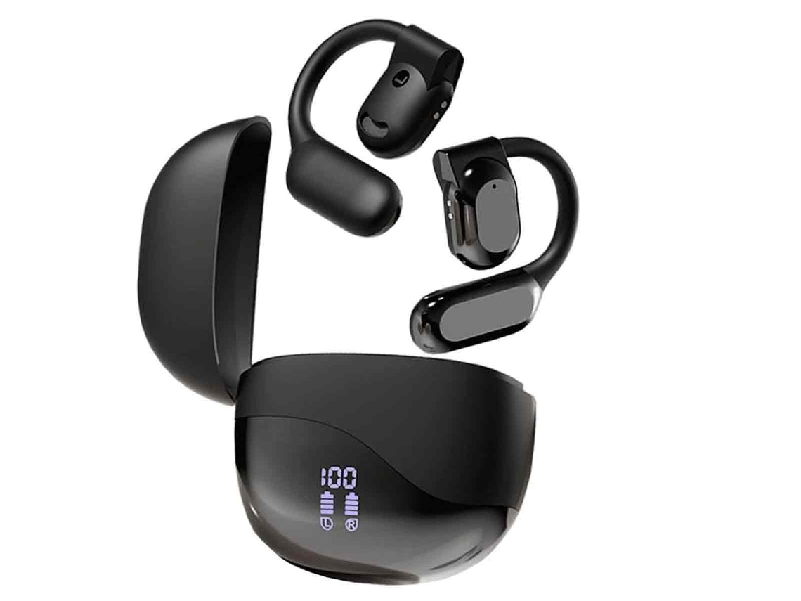 Auriculares abiertos, Bluetooth, cancelación de ruido, para deportes TRUYUETY