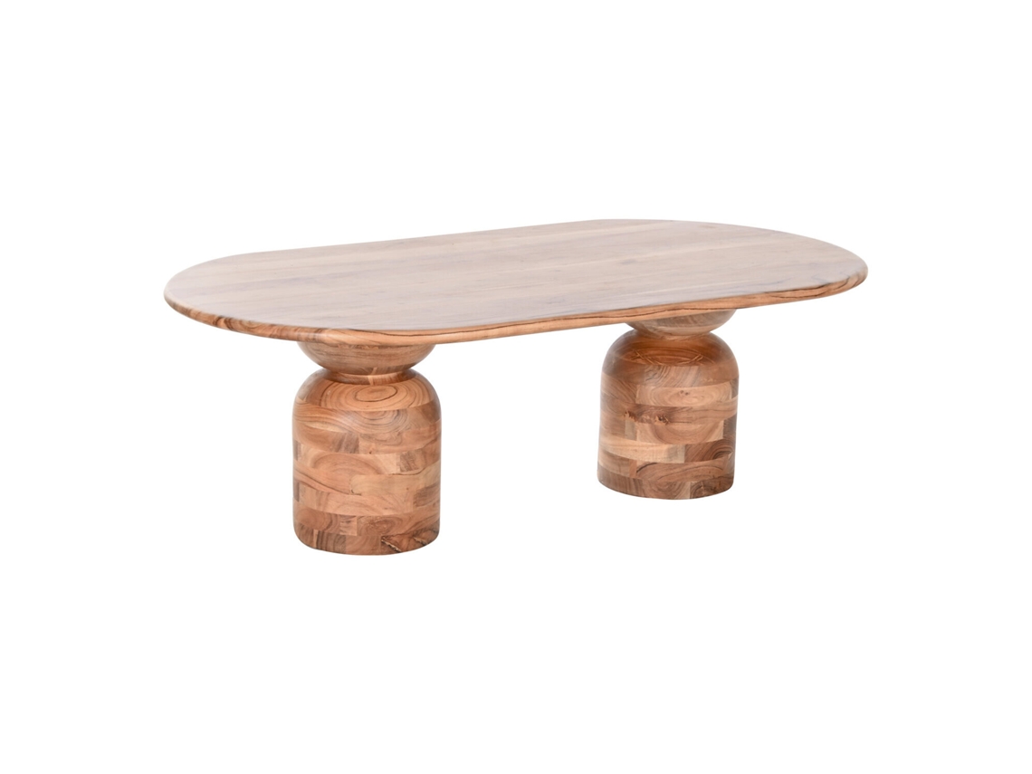 Mesa Centro Acacia Marron 135x75x45cm