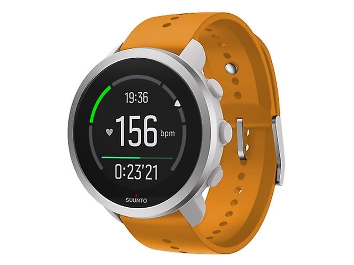 Correa de silicona para reloj Suunto 5 Peak, color amarillo ámbar, Lalamoli