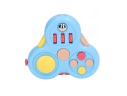 Panel De Control Sensorial Con Botones Y Rodamientos Para Aliviar El Estrés Infantil - Azul