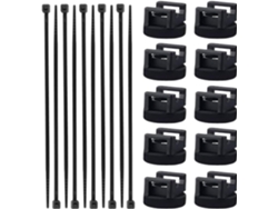 Juego De 10 Clips Magnéticos Para Cables | Soporte Multiusos |