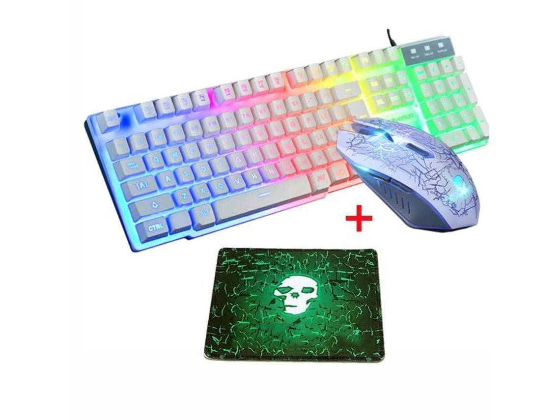 Nuevo conjunto de teclado y ratón para juegos Baoj-2026 con iluminación LED integrada.