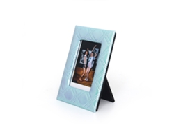 YUYSAN Marco de cámara de Rejilla Bordada para Polaroid Mini 12 Azul Brillante