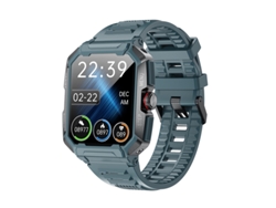 Smartwatch YIZHOOD AK47 1.85 inch Llamada Bluetooth IP68 Impermeable Monitor de Salud 100+ Modos Deportivos 400mAh (Android e IOS - Azul)