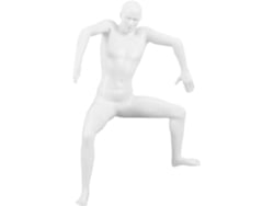 Escultura Decorativa Pared Resina Beige Figura Hombre Escalando Decoración Moderna Creativa Fácil Limpiar