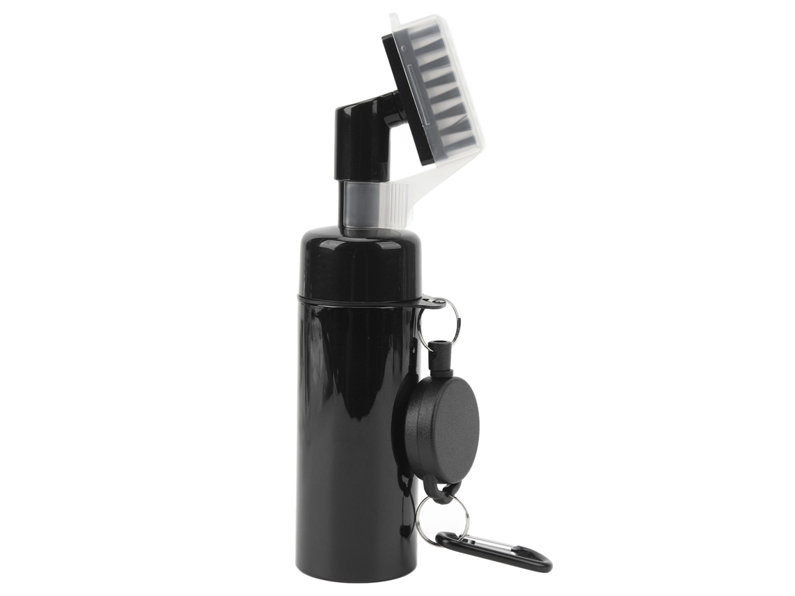 Vlrla-brocha De Agua Para Golf Con Cerdas De Nailon 160ml Botella Desmontable Herramienta De Limpieza Con Rope Retráctil Negro