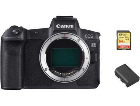 Cámara Instantánea CANON EOS R + Tarjeta SD 64GB + Batería LP-E6N (Full Frame)