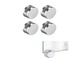 Rebe-8 Piezas De Clip Para Espejo Acero Inoxidable Soporte Pared Montaje Fácil Para Espejos De 3-7mm Grosor
