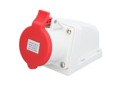 2026-as-conector Industrial Eléctrico 4 Pin 32a 3p+e Ip44 Impermeable 380-415v Socket De Montaje En Superficie