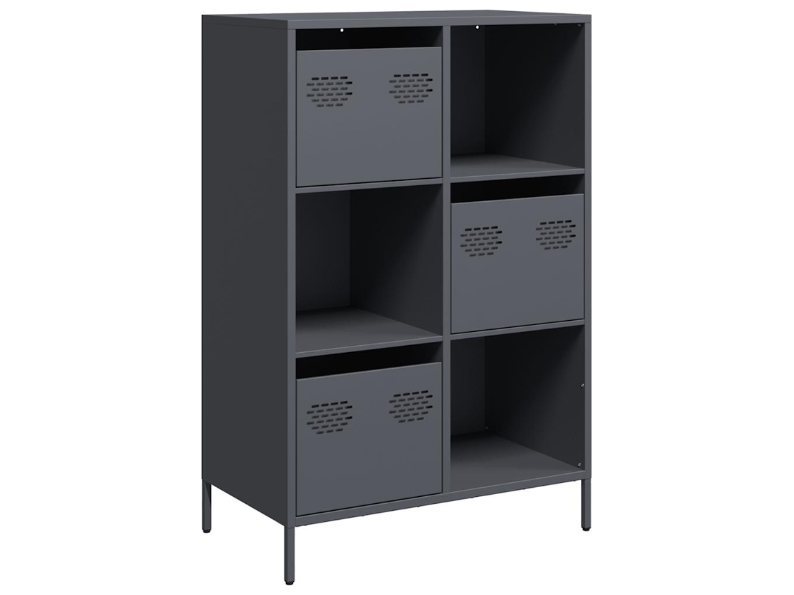 Maison Exclusive - Aparador De Acero Gris Antracita 68x39x103,5 Cm