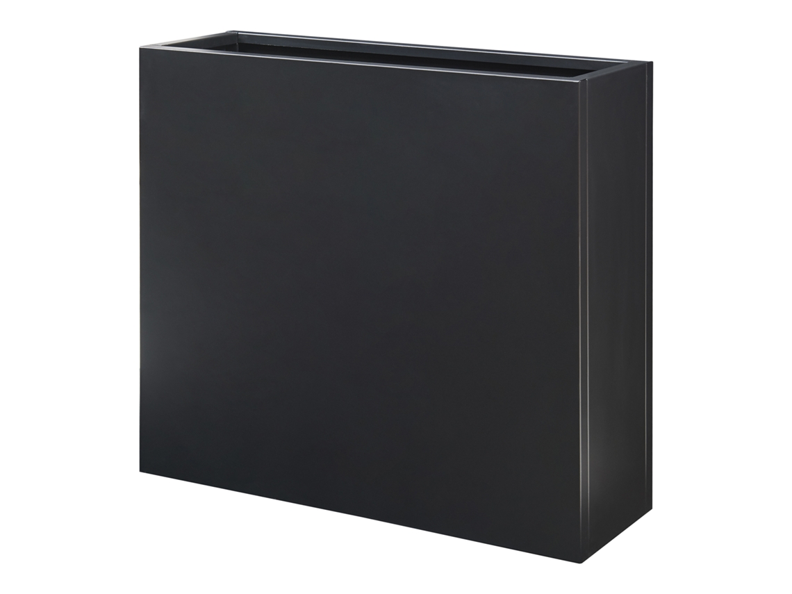 Jarrón Vaargel 82x90x30 cm Acero Negro Casa.pro