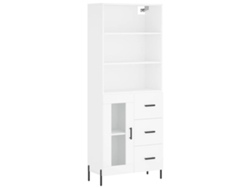 Maison Exclusive - Aparador Alto Madera Contrachapada Blanco 69,5x34x180 Cm