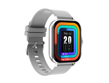 Smartwatch Gt20 1 69 Pulgadas Full Touch Bluetooth Llamada Música Monitoreo Salud Silicona Plata