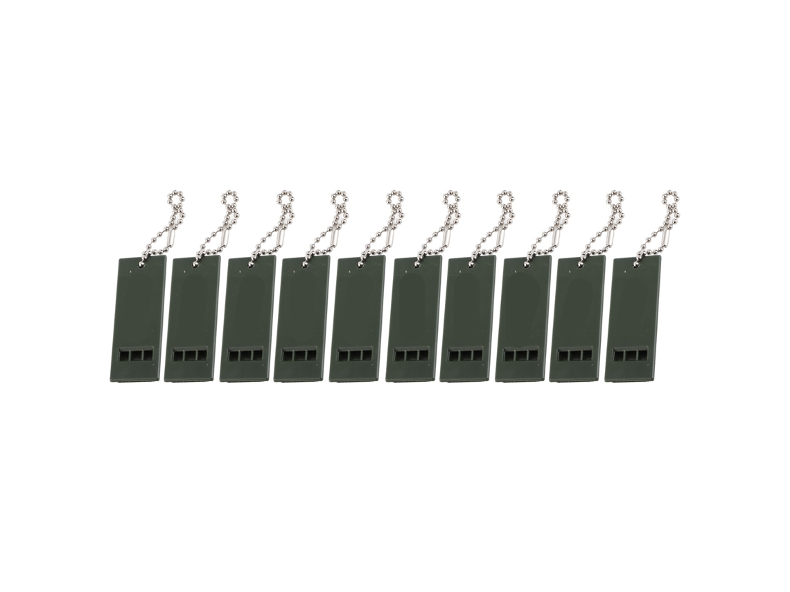 10 Silbatos De Supervivencia De 3 Frecuencias Y Alto Decibelio, Portátiles Con Llave Para Acampar Y Hacer Senderismo.