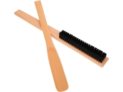 Cepillo De Madera De 2 Piezas Con Mango Largo, Calzador, Antiarrugas Para Y
