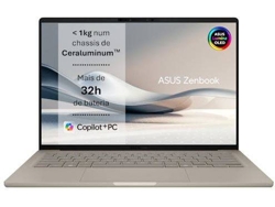 Portátil ASUS Zenbook UX3407QA (14'' - Snapdragon X X1 - RAM: 32 GB - 512 GB SSD - Qualcomm Adreno GPU)