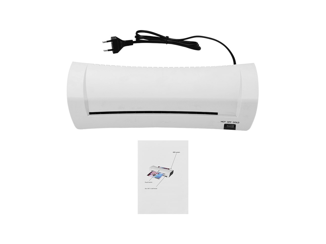 Plastificadora A4 de 230 mm de ancho de entrada en caliente y en frío para documentos y fotos. Ideal para el hogar, la escuela y la oficina.