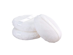 Bola De Algodón Puro Para Polvos De Base, Tamaño Regular, 7,6 Cm Con Correa Para Polvos Minerales Sueltos.