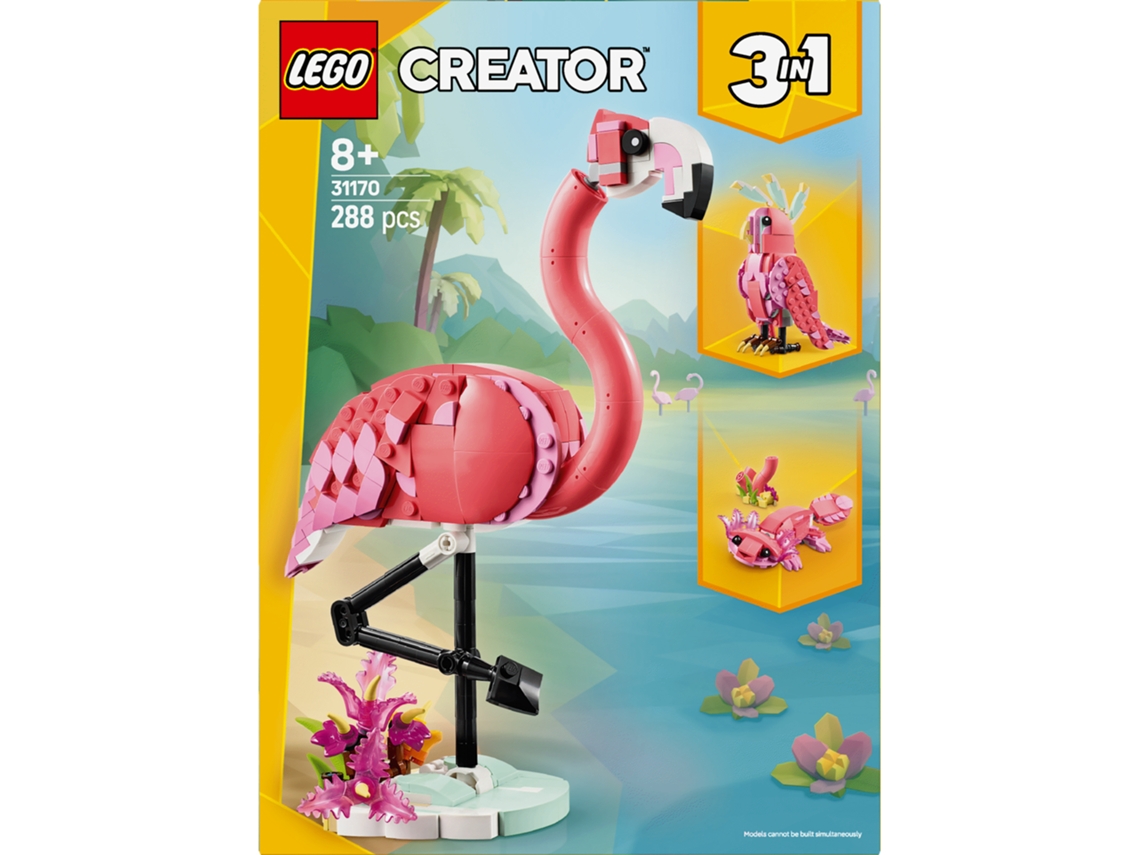 Lego 31170 Animales salvajes: flamenco rosa