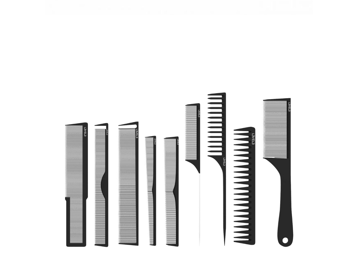 Level3 Set de Peines para Cabello 9Uni