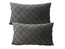 2 Fundas De Almohada Rectangulares Con Estampado De Rayas De Colores Lisos Y Sencillos