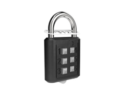 (negro) Candado De Seguridad Antirrobo Para Viajes, Con Cremallera Y Combinación De 6 Dígitos.