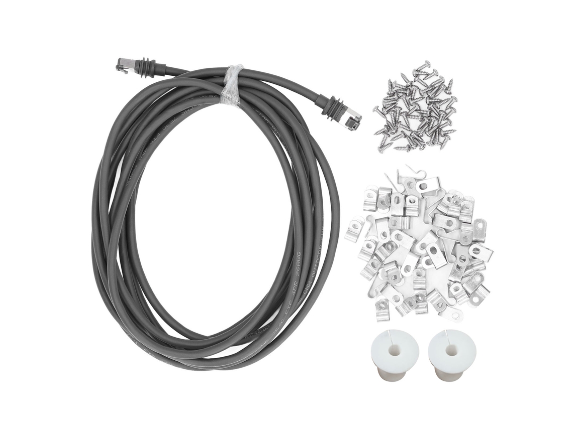 Cable De Satélite 1200mbps Pvc Cobre Ip68 Impermeable Internet Cable De Sustitución Para Starlink Gen3 V3 Rectangular Satélite Gris 100 Pies (30 M)