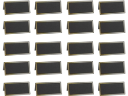 50 Mesa Suministros Lugar Mesas Comedor Papel Fiesta, Piezas De Letreros Bronce Para Tarjetas