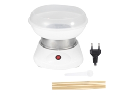 Máquina Eléctrica Portátil Para Hacer Algodón De Azúcar De 500 W, 220 V, Enchufe Europeo, Color Blanco, Con Palitos De Bambú.