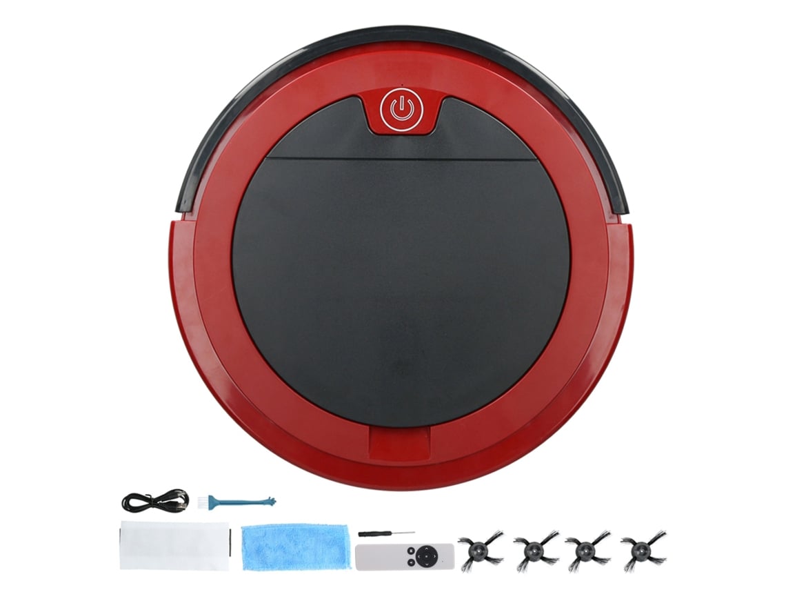 Jinwei-controle Remoto Inteligente Robô Aspirador De Pó Para Pisos Recarregável Via Usb Dc5v Vermelho