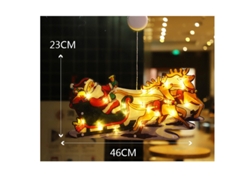 Luz navideña con ventosa Luz decorativa para ventanas Luz navideña KH2023