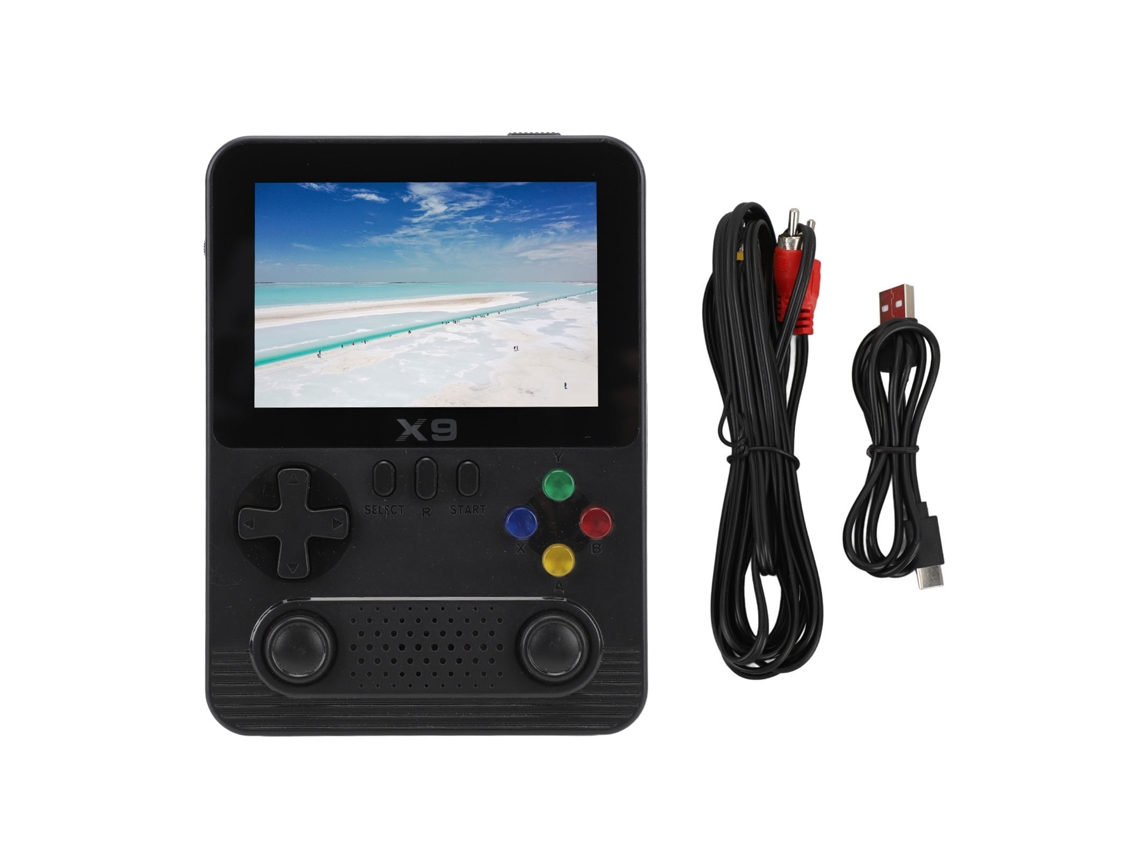 Consola De Juegos Portátil Con Pantalla Ips De 3.5 Pulgadas, 32g, 2 Jugadores, Reproductor De Juegos Retro Portátil, Negro