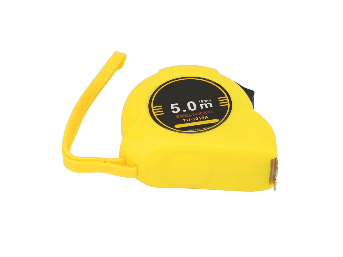 Cinta Métrica De Acero Inoxidable De 5 M Tu-5019a Para Construcción, Albañilería Y Carpintería.