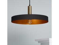 Lámpara Colgante LEDKIA (Negro - E27 - 40 W - Aluminio - Acero)