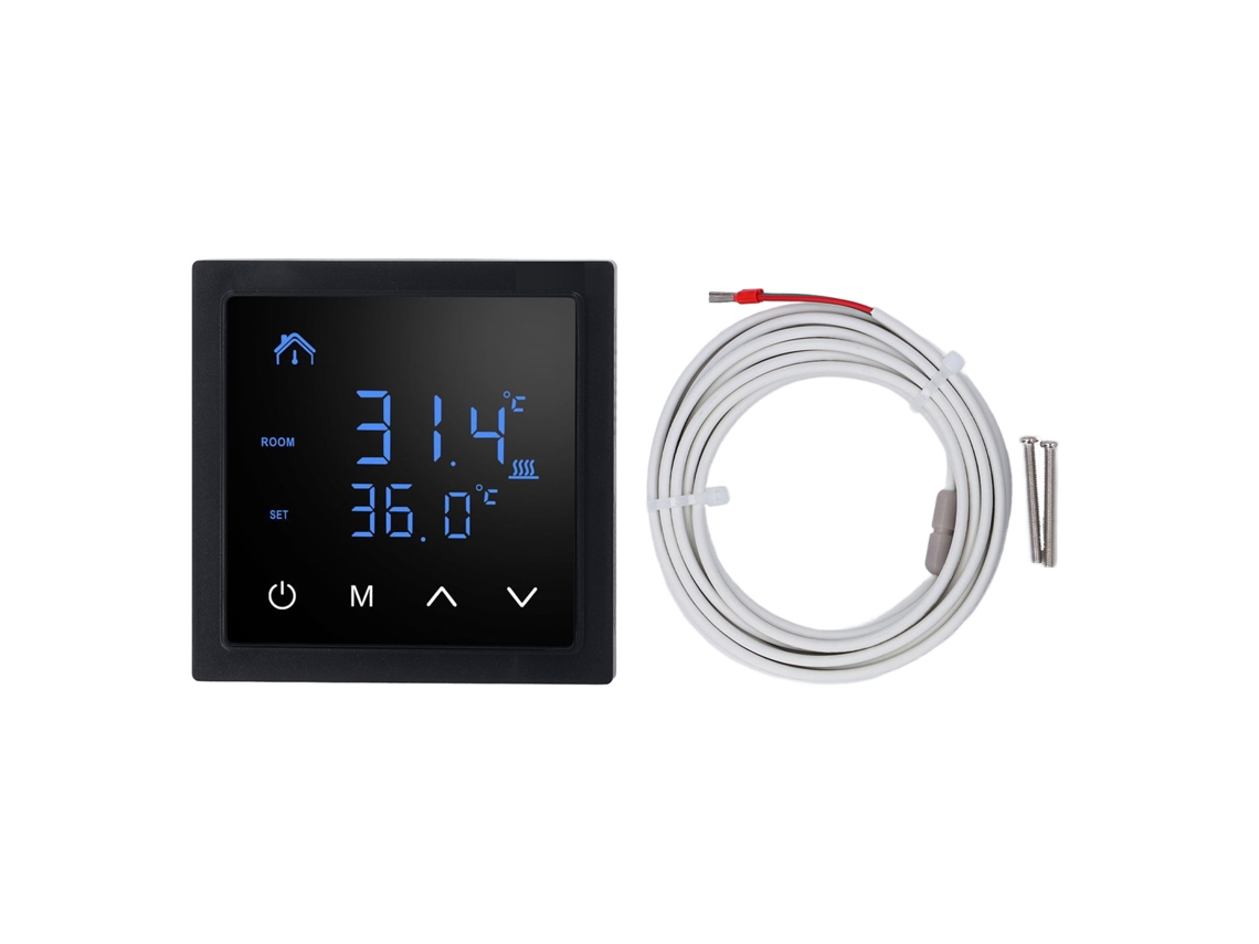 Termostato Eléctrico Para Calefacción Por Suelo Radiante Con Pantalla Led, Control Inteligente De Temperatura, 16 A, Ca 85 V-250 V.