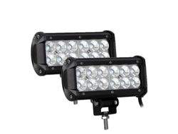 Barra de luces LED para todoterreno, SUV, ATV, varios tamaños, 2 x 7 pulgadas, 36 W, reflector OEM