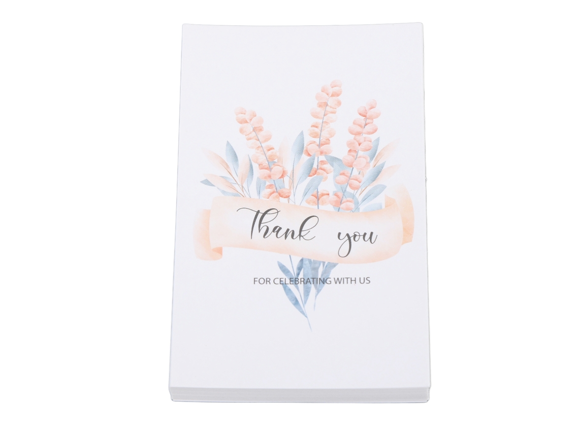 Juego De 150 Tarjetas De Agradecimiento En Papel Estucado Para Familiares, Amigos, Bodas, Graduaciones Y Acción De Gracias.