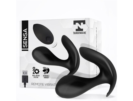 Estimulador Control Remoto Usb Silicona Líquida Negro TARDENOCHE