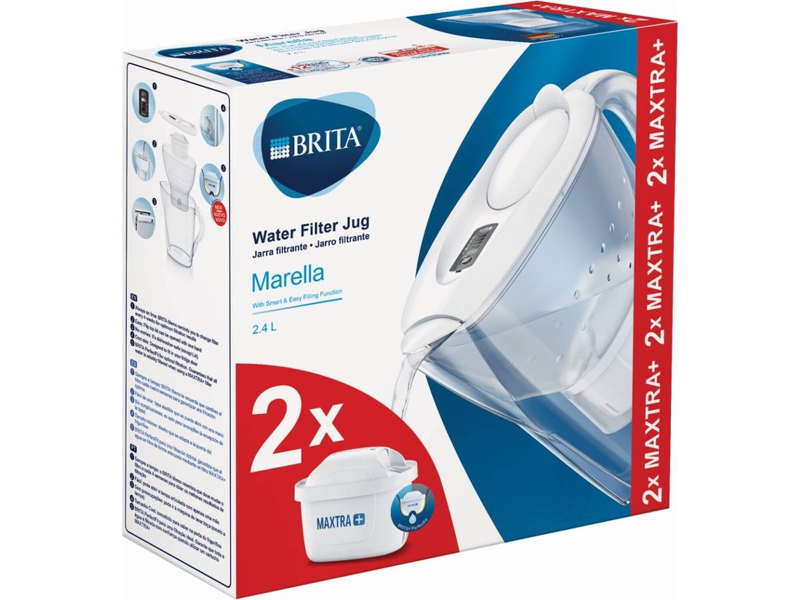 adverbio dos equilibrado Jarra BRITA Marella Blanca 2 Filtros (Capacidad: 2.4 L - Filtración: 1.4 L) | Worten.es adverbio dos equilibrado Jarra BRITA Marella Blanca 2 Filtros (Capacidad: 2.4 L - Filtración: 1.4 L) | Worten.es