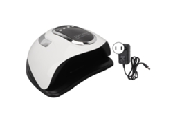 Lámpara de uñas LED Kkml con 4 temporizadores, portátil, base extraíble, 280 W, secado rápido, 100-240 V, enchufe USB.