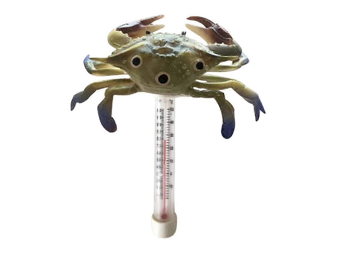 Termómetro flotante para piscina de fácil lectura, medidor de frecuencia para piscina de gran tamaño, termómetro con forma de animal marino (cra GOKOCO)