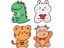 Pegatina Desodorante Para Inodoro Diseño De Dibujos Animados Adhesiva Y Fácil De Retirar Juego De 4 Unidades Dinosaurio