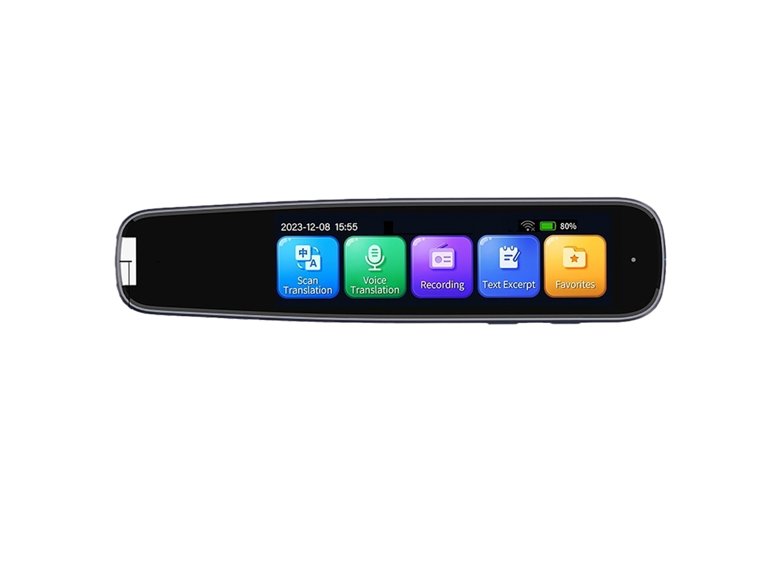 Lápiz traductor portátil Aetheria con pantalla de 2,99 pulgadas, 112 idiomas, soporte en línea/fuera de línea y funda protectora.