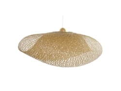 Lampara Techo Bambú Doble Natural 105x60x45cm
