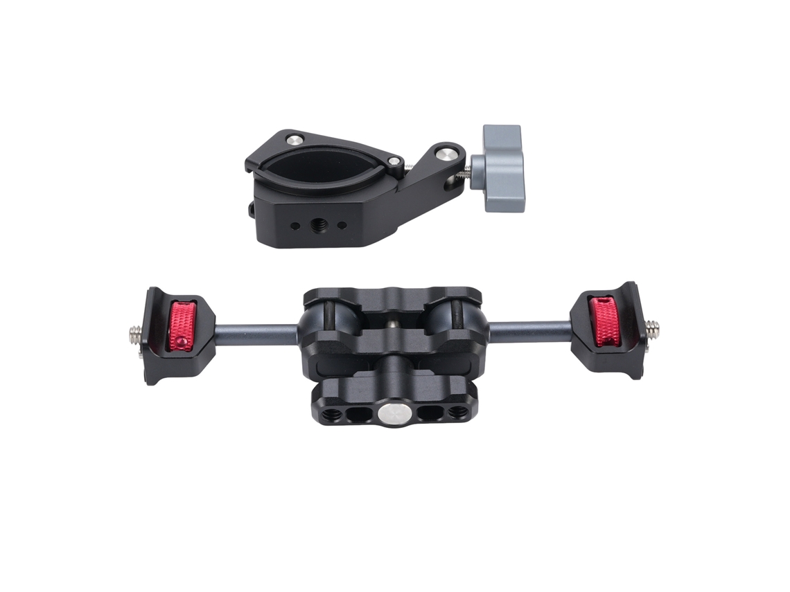 Soporte De Brazo Para Cámara 55mm Aluminio Rotación 360° Antideslizante Desmontaje Rápido Tornillo 1/4in Para Flash Micrófono Pantalla De Monitor