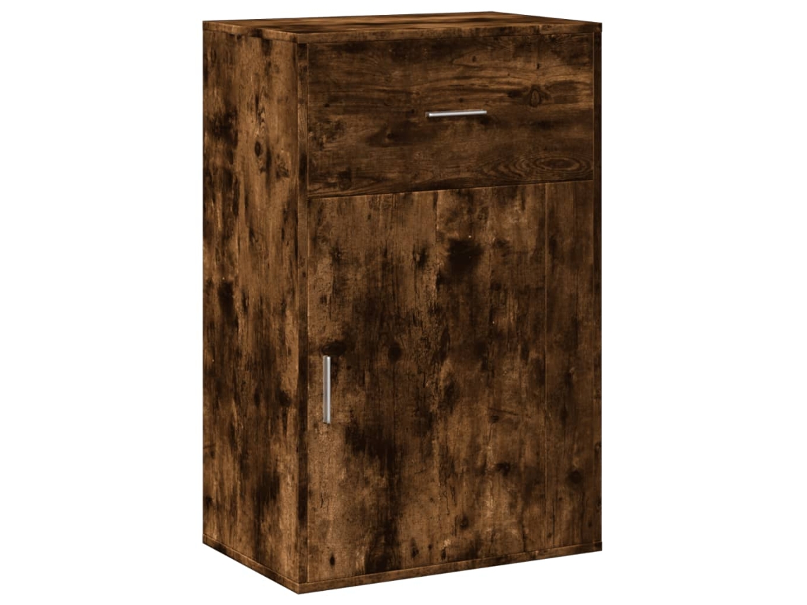 Maison Exclusive - Armario Almacenaje Madera Ingeniería Roble Ahumado 56,5x39x90cm