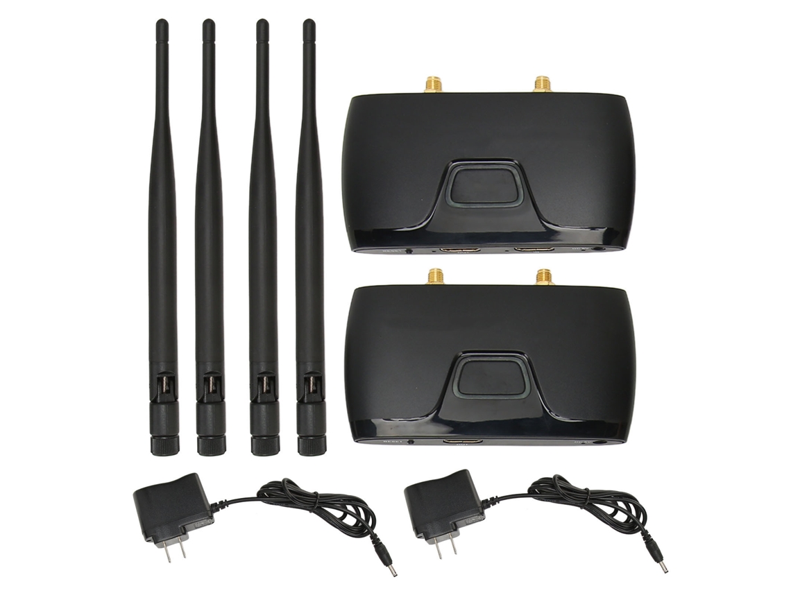 Extensor de interfaz multimedia HD inalámbrico (transmisor y receptor de antena dual)