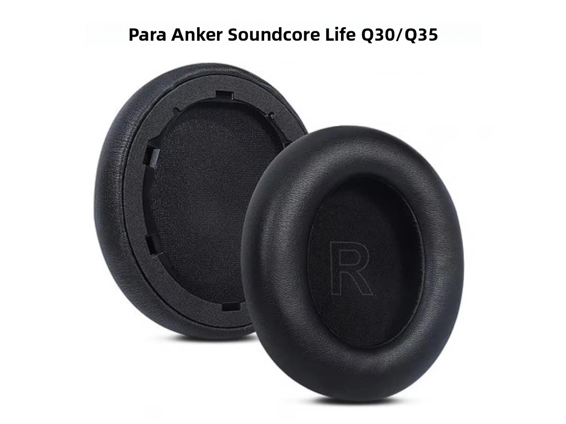 (q30q35 Negro) Almohadillas De Espuma Viscoelástica Para Auriculares Anker Soundcore Life