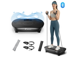 Plataforma vibratoria MERACH, 99 niveles, Bluetooth, control remoto, LED con pantalla táctil, altavoz integrado, modo dual, Baixo Ruído, Máx 158kg